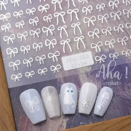 3D Small Bow Ribbon Bowknot Y2K Nail Sticker MIni Kawaii Japanese Adhesive Decals Nail Art Manicure Decorations DIY - Image 10