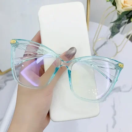 Anti-Blue Light Eyeglasses Cat Eye Glasses Frame Women Optical Computer Eyewear Radiation Protection Spectacle Lunette Homme - Image 4