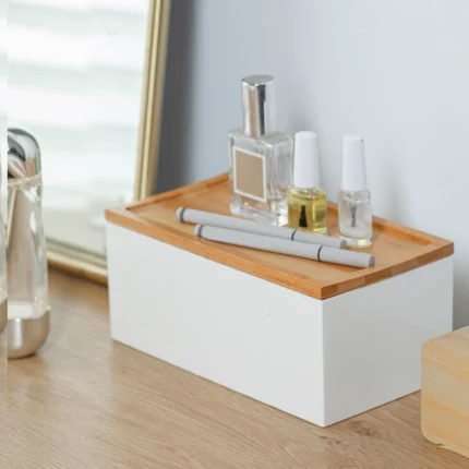 Desk Organizer Multipurpose Durable Sundries Storage Makeup Organizer Box for Dresser Desktop Vanity Countertop Bathroom - Image 3