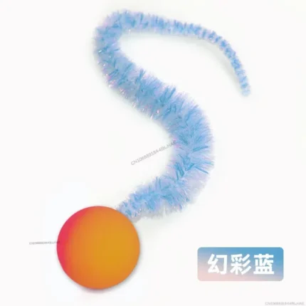 Cat interactive toys Tickle Cat Colorful bouncing ball Pet supplies Puzzle teasing indoor cat worm caterpillar elastic toy - Image 14