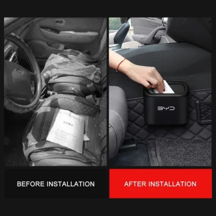 For BYD Atto 3 Seal Seagull Dolphin Act 3 Tang F3 E6 Yuan Song Plus S6 1PC Car Hanging Trash Bin Storage Box Auto Accessories - Image 5