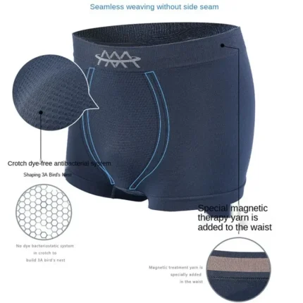 Men's Panties Seamless Breathable Mid Waist Traceless High Elastic Male Underpants Nylon Underwear Comfortable Boxers - Image 5