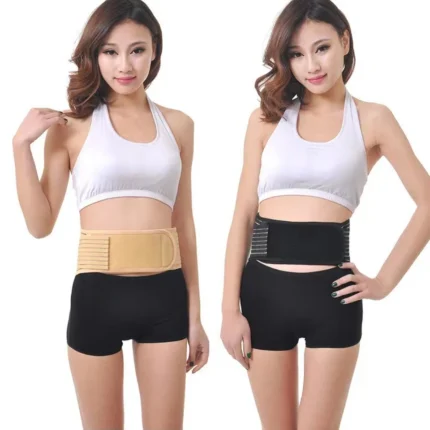1Pcs Adjustable Neoprene Double Pull Lumbar Support Lower Back Belt Brace Pain Relief Band Waist Belt - Image 6