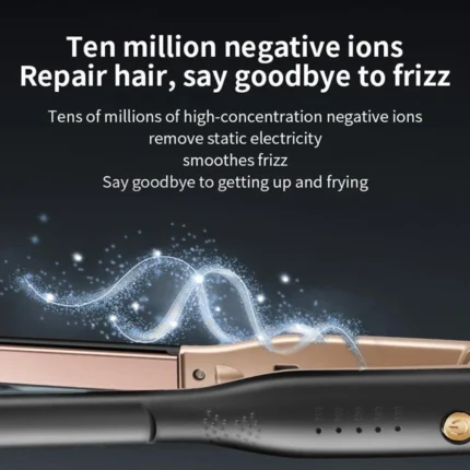 RUCHA Hair Straightener Small Flat Iron for Short Hair and Pixie Cut Dual Voltage Beard Thin Pencil Flat Iron Titanium Travel - Image 6