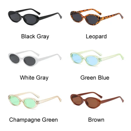 Small Frame Vintage Sunglasses Man Brand Designer Sun Glasses Male Fashion Shades Oval Mirror Black Retro Oculos De Sol - Image 6