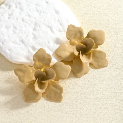 girlgo ZAA Statement Big Flower Earrings 2025 New Beach Holiday Creative Fashion Pendientes Suitable for Wearing Jewelry Summer - Image 7