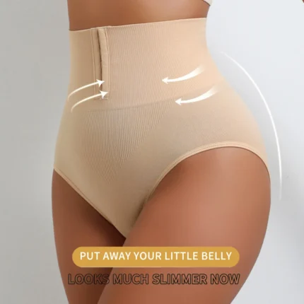 UBAU High Waist Button-Down Seamless Women's Crotchless Panties Tummy Control Shaping Underwear Girdle Enhanced Fit 2024 - Image 5