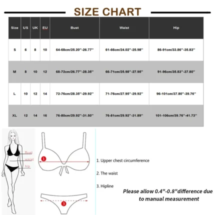 Fashion Women's Summer Sexy Tie-Dye Split Two-Piece  Bikini Swimsuit - Image 6