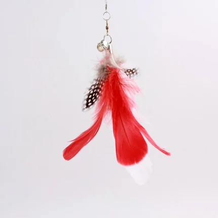 Funny Cat Toy Folorful Fluffy Feather With Bell Sucker Cat Stick Toy Kitten Play Interactive Detachable Teaser Wand Cat Supplies - Image 14