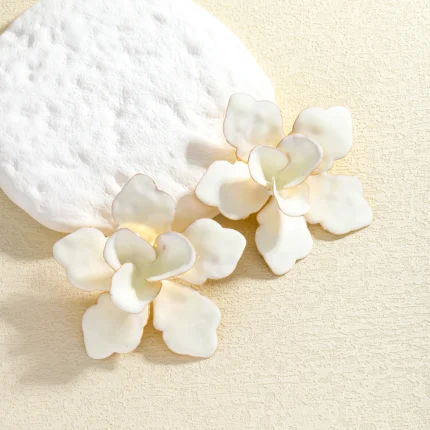 girlgo ZAA Statement Big Flower Earrings 2025 New Beach Holiday Creative Fashion Pendientes Suitable for Wearing Jewelry Summer - Image 10