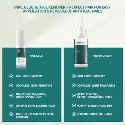 Nailpop Press On Nail Glue Super Strong Long Lasting Fast Drying No UV Lamp Needed Hypoallergenic Gentle Adhesive for Fake Nails - Image 4