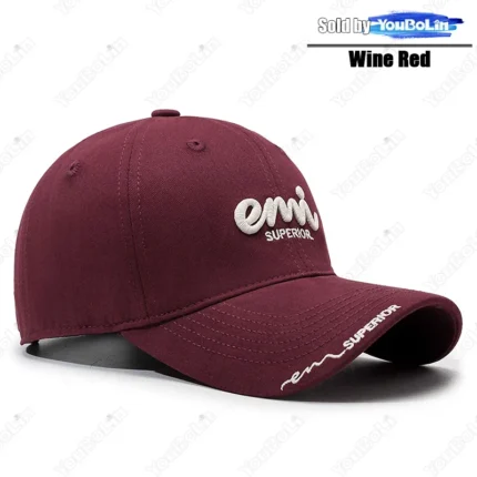 Premium Cotton Baseball Hat with 3D Letter Embroidery - Adjustable, Soft Lining, Oversize Head Design - Image 8