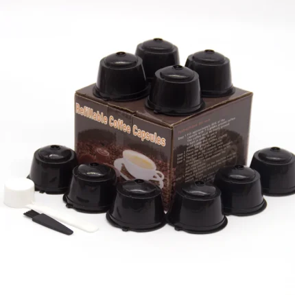 10PCS Refillable Capsules for Nescafe DOLCE GUSTO Coffee Capsules Reusable Filter with Spoon Brush Coffee Pods High Quality - Image 7