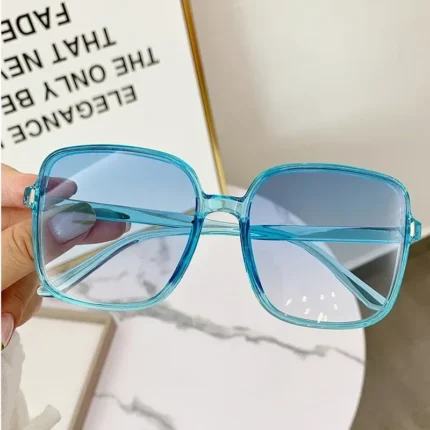 Men Women Oversized Sun Glasses Fashion Style Gradient Color Sunglasses Unisex Retro Square Frame Travel Goggle Shades Eyewear - Image 11