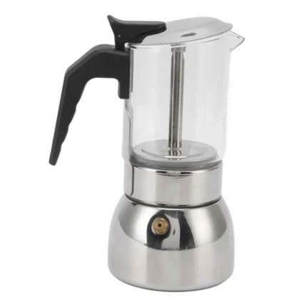 200/300ML Stainless Steel Moka Pot Caffe Machine Glass Espresso Coffee Makers Latte Percolator Stove Top Moka Coffee Maker - Image 7