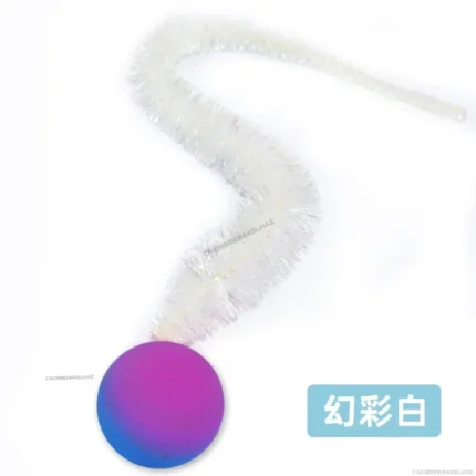 Cat interactive toys Tickle Cat Colorful bouncing ball Pet supplies Puzzle teasing indoor cat worm caterpillar elastic toy - Image 9