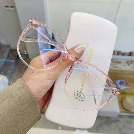 Óculos Transparent Computer Glasses Frame Women Men Anti Blue Light Round Eyewear Blocking Glasses Optical Spectacle Eyeglass - Image 4