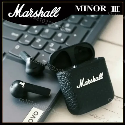 Marshall MINOR III Portable Wireless Headphones HIFI Sound Bluetooth Earphone with Charging Case Sport Semi-In-Ear Headphone - Image 4