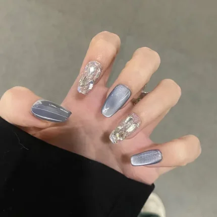 Luxury Little Fragrance Wearing High Grade Fake Nails Charm Paste Summer Party Sisters Girlfriend's High-end Fake Nails - Image 6