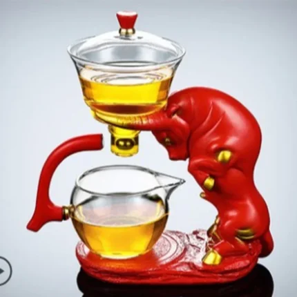 Full Automatic Creative Deer Glass Teapot Heat-resistant Infuser Tea Turkish Drip Pot 220V Heating Base for Tea Coffee Make - Image 11