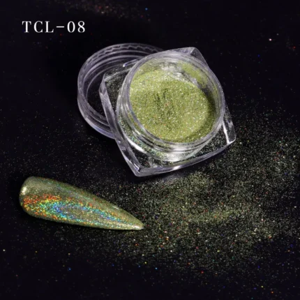 Green Chameleon Color Pigment Nail Powder Summer Pretty Shiny Nail Glitter Metallic Glitter Powder Chrome Dust UV Gel Nail Art - Image 65