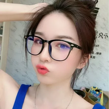 Glasses Ultralight Retro Transparent Frame Plain Men Women Anti Blue Light  Glasses  Party Decorate Eyeglasses Fake Glasses - Image 4