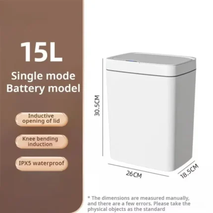 15l Automatic Smart Sensor Trash Can Sensing Waste Bin For Kitchen Office Eco-Friendly Touchless Electronic Trash Container - Image 6