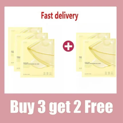 Kojic Acid Turmeric Brightening Gold Jelly Gel Overnight face Mask,Korean Skin Glow Hydrating Firming Moisturizing Sheet Mask - Image 13