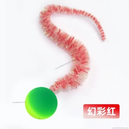 Cat interactive toys Tickle Cat Colorful bouncing ball Pet supplies Puzzle teasing indoor cat worm caterpillar elastic toy - Image 12
