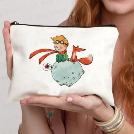 Little Prince Children's Travel Cartoon Character Student Return to School Pencil Bag Organizer Female Shopping Storage Bag - Image 16