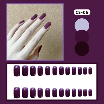 24Pcs/Set Press on Nails Women Maincure Tools Matte White French False Nail ABS Short Coffin Fake Nails Full Cover Nail Art Tips - Image 14