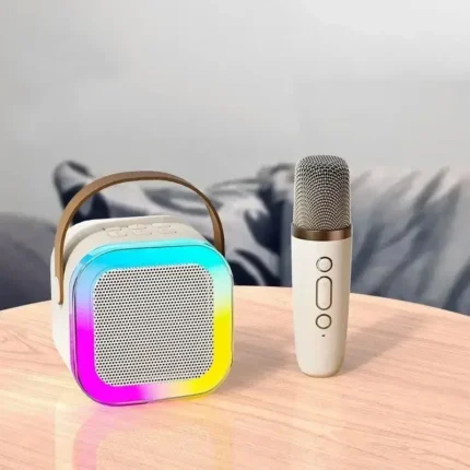 K12 Karaoke Machine Portable Bluetooth 5.3 PA Speaker System with 1-2 Wireless Microphones Home Family Singing Children's Gifts - Image 12