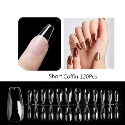 120pcs/bag Matte Press On Nail Tips Soft Full Cover False Nails Oval Almond Sculpted Fake Nail - Image 7