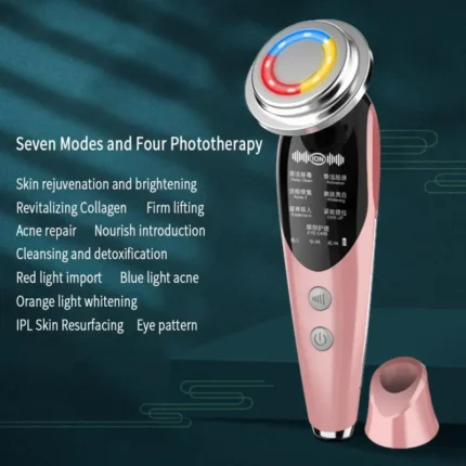 in 1 Facial Massager Mesotherapy Radiofrequency For Face Apparatus Radio Frequency EMS Skin Tightening Lifting Device LED Care - Image 9