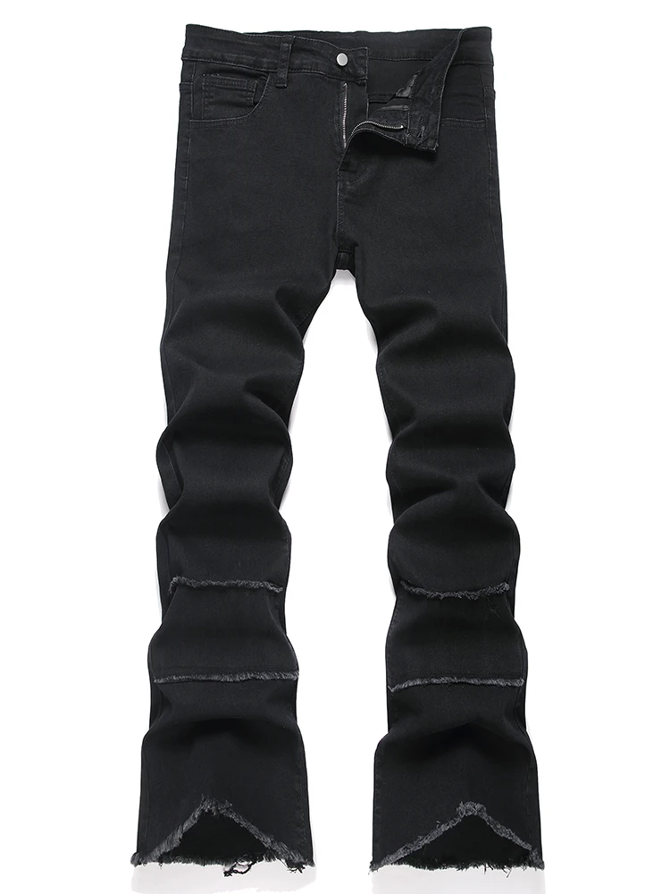 S7604fe3f79d64a94b881e95489c5ad7de-7.webp Men's Retro Black Wide-Leg Jeans Casual Loose Trousers High Street American-Inspired Fashion Ready for Selfies - Image 1