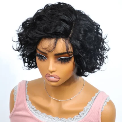 Sleek Bodywave Human Hair Wigs For Women Short Pixie Cut Lace Wigs 100% Real Brazilian Body Wave Lace Wigs With Baby Hair - Image 6