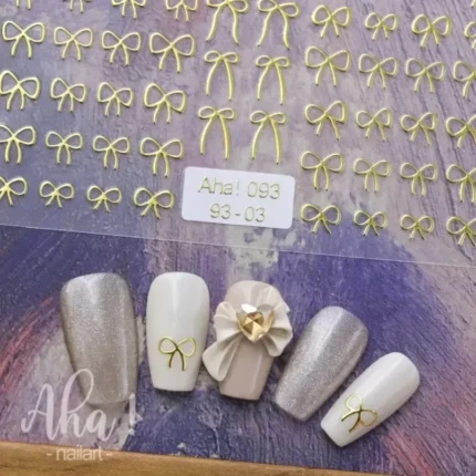 3D Small Bow Ribbon Bowknot Y2K Nail Sticker MIni Kawaii Japanese Adhesive Decals Nail Art Manicure Decorations DIY - Image 11