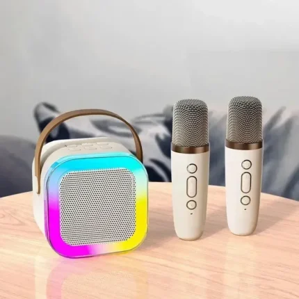 K12 Karaoke Machine Portable Bluetooth 5.3 PA Speaker System with 1-2 Wireless Microphones Home Family Singing Children's Gifts - Image 8