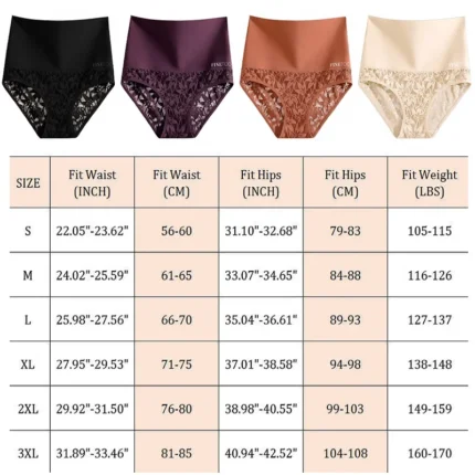 2PCS/Set Women High Waist Shapewear Panties Seamless Slimming Briefs Female Butt Lifter Tummy Underwear Hollow Breathable Panty - Image 6