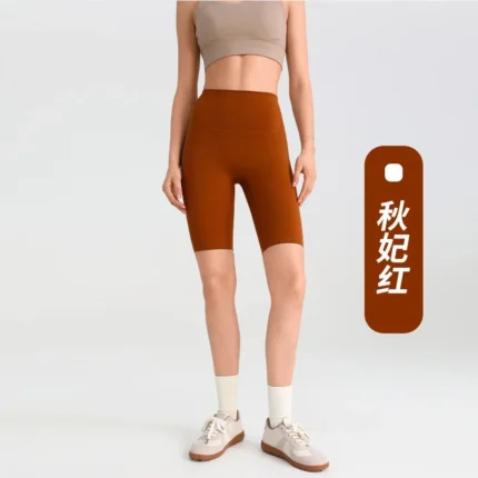 Women Sports Short Yoga Legging Shorts Squat Proof High Waist Fitness Tight Shorts Quick Drying Cycling Workout Gym Shorts 2025 - Image 16