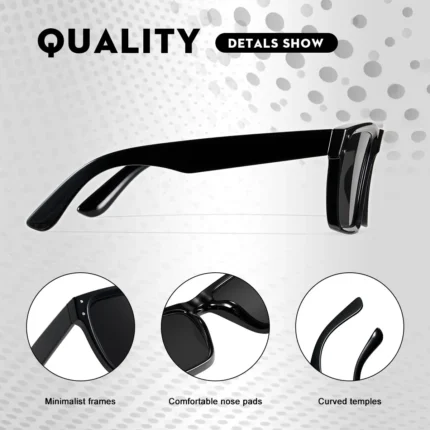 CRIXALIS Oversized Square Sunglasses Men Cambered Design Sun Glasses Male Anti-glare Driving Luxury Brand Shades  UV Protection - Image 6