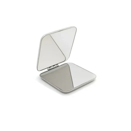 1pcs Portable Women Stainless Steel Makeup Mirror Hand Pocket Folded-Side Cosmetic Make Up Mirror Small Various Shapes - Image 7