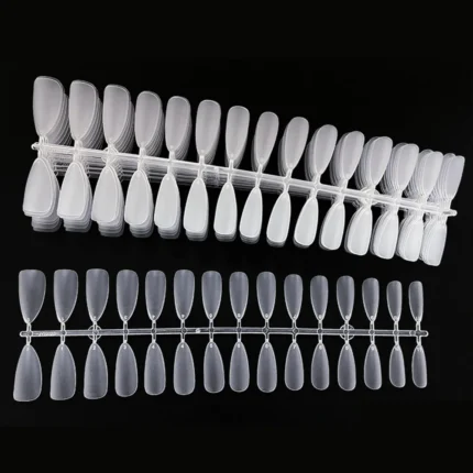 120pcs/bag Matte Press On Nail Tips Soft Full Cover False Nails Oval Almond Sculpted Fake Nail - Image 4