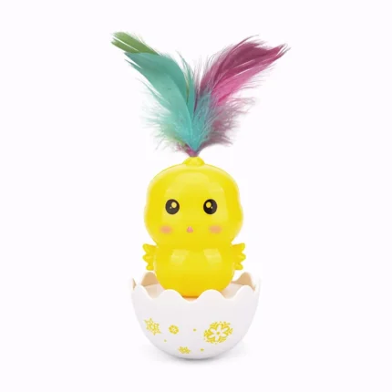 Tumbler Swing Toy For Cats Funny Cat Scratching Ball Colored Feather Sounding Toy Kitten Interactive Chasing Toy Cat Accessories - Image 9