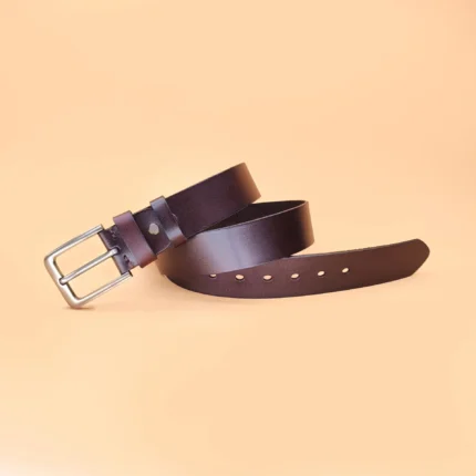 First layer cowhide men's genuine leather belt Handmade retro casual all-matching fashionable middle-aged jeans belt - Image 4