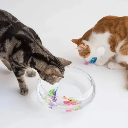 Cat Toy LED Inductive Interactive Swimming Robot Fish Toys Glowing Electric Fishs Stimulate Kitten Hunting Instinct Pet Products - Image 5