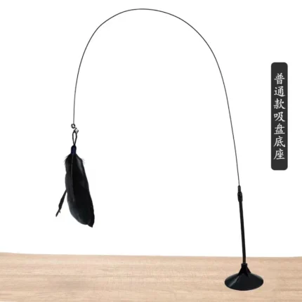 Cats Toys Feathers Wand Interactive Toy Kitten Toys with Super Suction Cup Detachable Feather Replacements Cat Accessories - Image 14