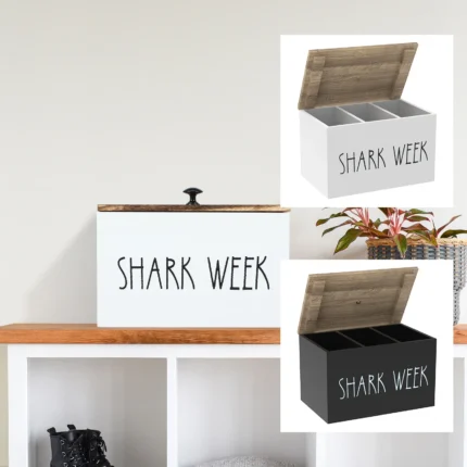 Fashionable Tampon Holder Wood Feminine Product Organizer Girl Stuff Box with Compartments Solid Tampon Holder for Women