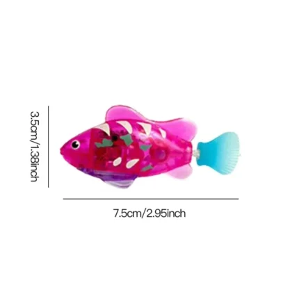 Cat Toy LED Inductive Interactive Swimming Robot Fish Toys Glowing Electric Fishs Stimulate Kitten Hunting Instinct Pet Products - Image 6