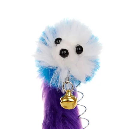 Cartoon Pet Cat Toy Stick Feather Rod Mouse Toy With Mini Bell Cat Catcher Teaser Interactive Cat Toy - Image 5